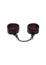 Fifty Shades of Grey Sweet Anticipation Faux Leather Adjustable Reversible Ankle Cuffs Red/Black