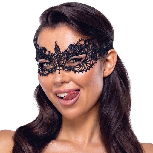 [24613311001] Blindfold Cottelli – Masque noir satiné pour jeux sensuels